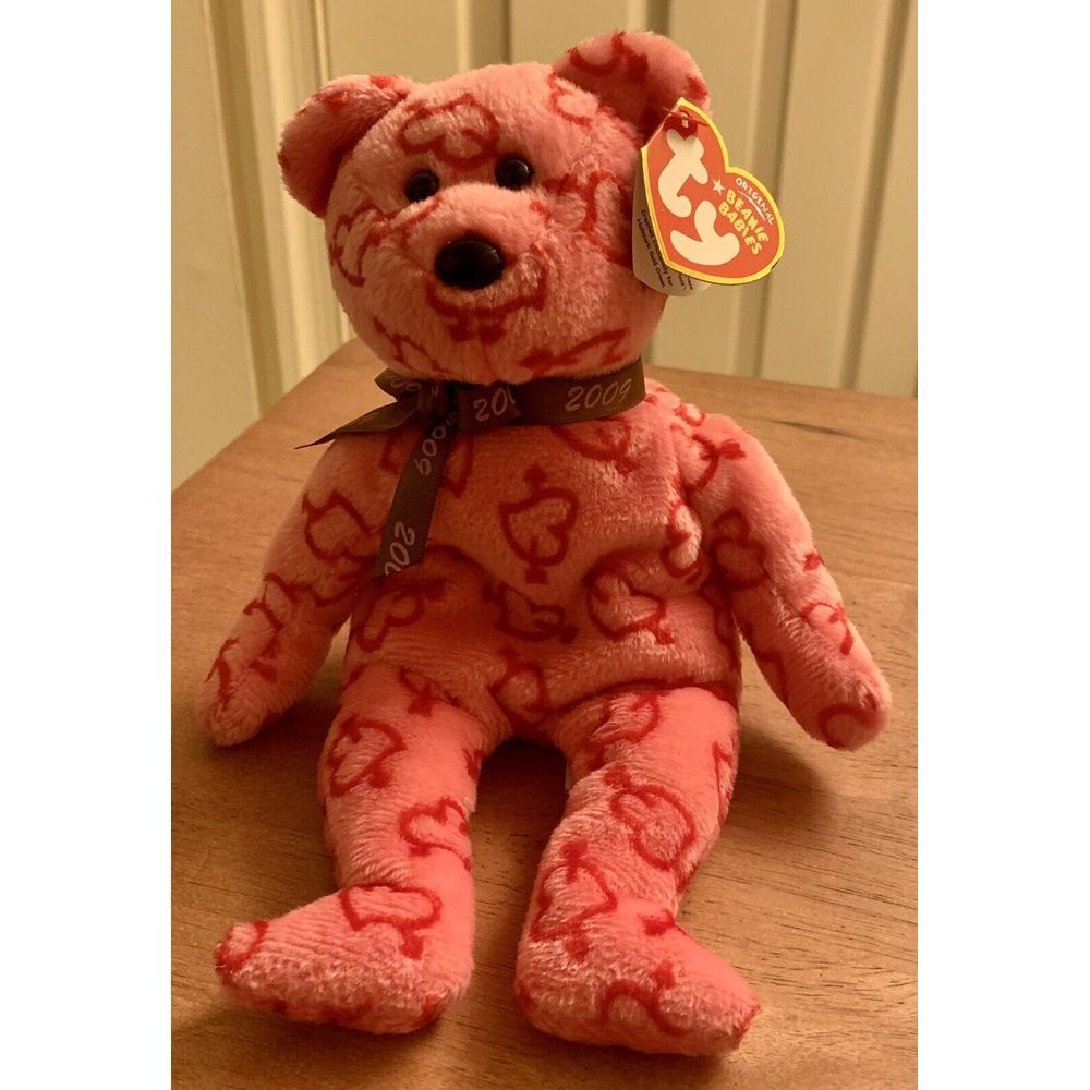 TY Beanie Baby - HEARTLEY the Valentine's Bear (Hallmark) 2009